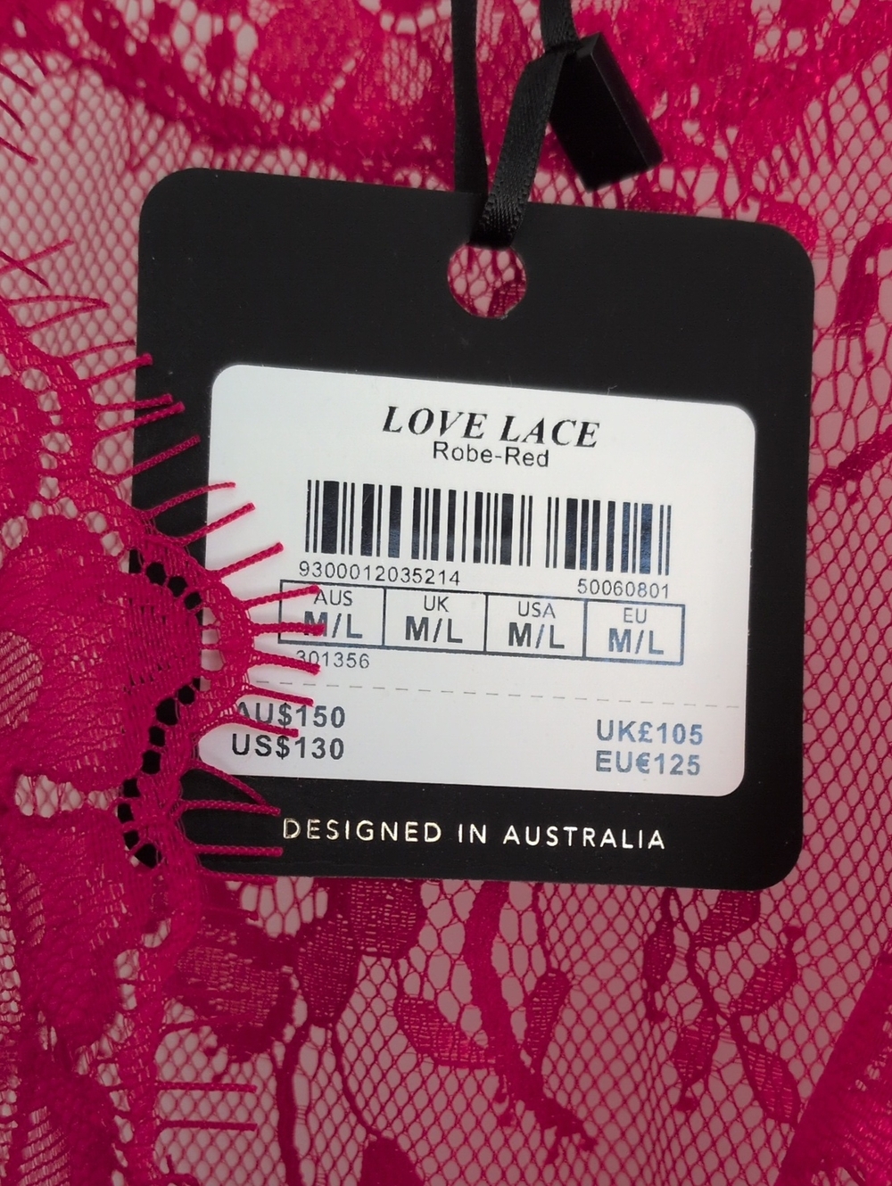 New With Tags Honey Birdette Lovelace Robe - Picture 5 of 6